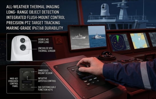 Θαλάσσιες θερμικές κάμερες PTZ