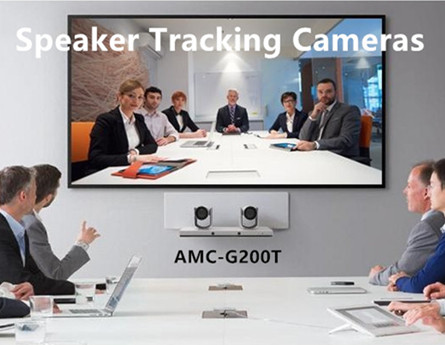 Εφαρμογή κάμερας PTZ παρακολούθησης ηχείων AMC-G200TH στη μεσαία αίθουσα διασκέψεων βίντεο