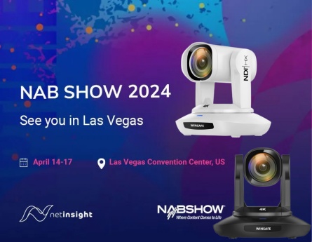 Η κάμερα WINSAFE Living Steaming PTZ βρίσκεται στο NAB Show 2024