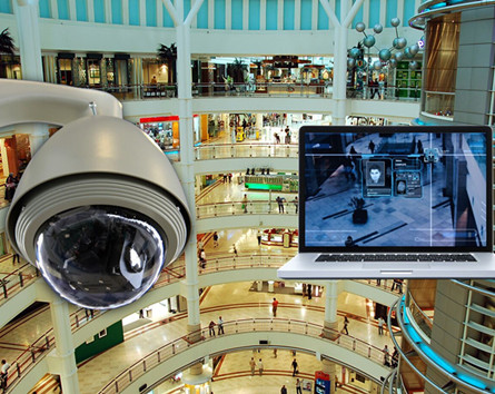 WINSAFE Κάμερα ασφαλείας επιτήρησης στο εμπορικό κέντρο